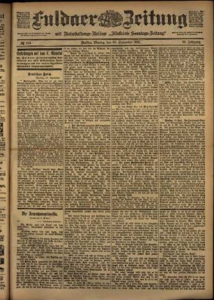 Ausgabe vom Montag, den 30. September 1901.