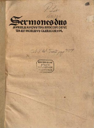 Sermones de vita et moribus clericorum