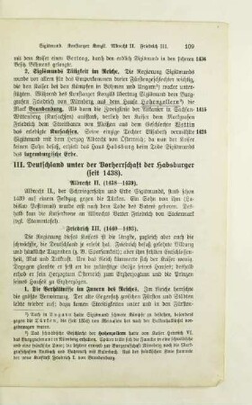 III. Deutschland unter der Vorherrschaft der Habsburger (seit 1438)