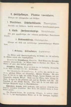 I. Gefäßpflanzen. Plantae vasculares.