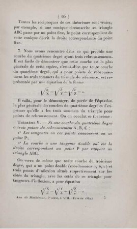 Étude géométrique d'une famille de coniques. [Fortsetzung]