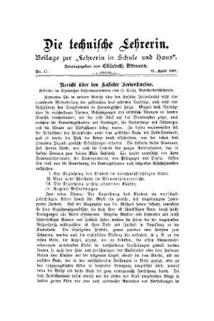 Bericht über den Kasseler Ferienkursus