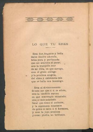 Lo que tu eres