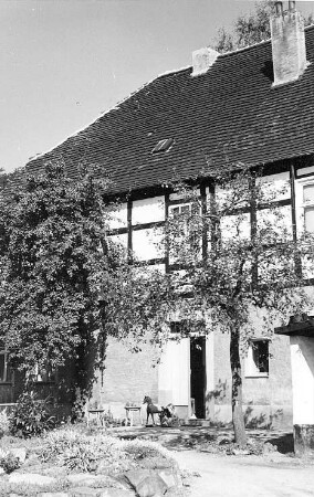 Torgau. Gasthaus "Zum Schwarzen Bär", ehem. Standort einer Windmühle, Hofseite