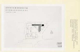 Altersheim, Berlin-Schmargendorf (Diplomarbeit bei Kurt Dübbers): Lageplan 1:500