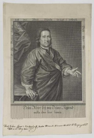 Bildnis des Nikolaus Ludwig von Zinzendorf