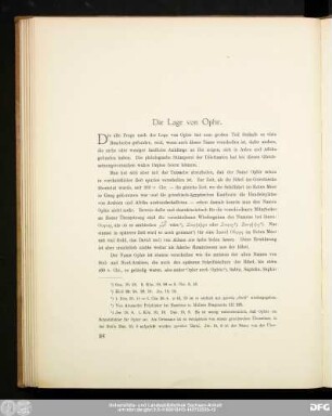 Die Lage von Ophir.