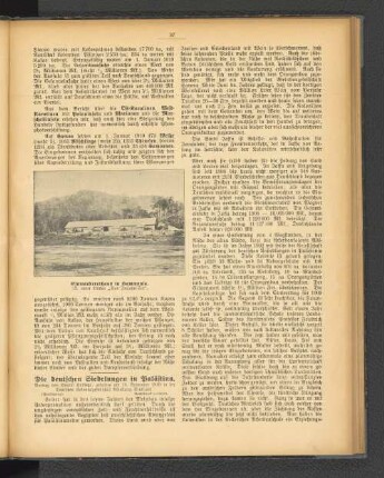 Die deutschen Siedelungen in Palästina.