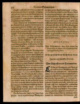 Hundert und Zwölffter Discurß. Von Außruffern und Trommetern.