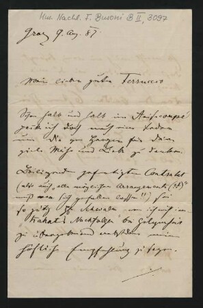 Brief an Ferruccio Busoni : 09.08.1887