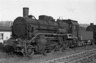 Dampflok BR 50 : Dampflok BR 50 bei Aue