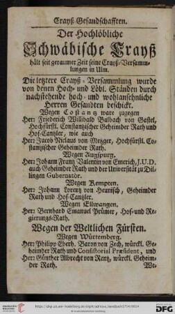 Kranz-Gesandschafften