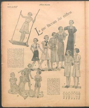 Lo que llevan los niños [Dibujos] : Para la mujer