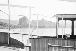 Theben: Blick auf Donau und Burg, ohne Personen