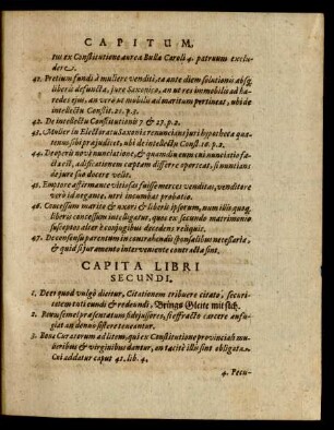... Capita Libri Secundi.