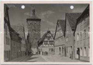Rothenburg ob der Tauber, Spitalgasse und Sieberstor