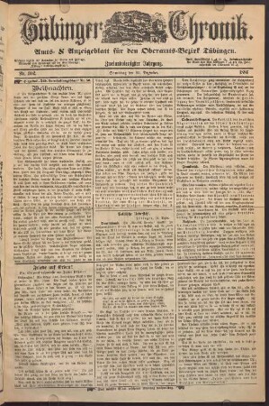 25. Dezember (Nro. 302) - 31. Dezember (Nro. 306)