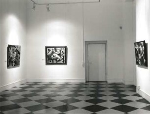 Dresden. Ausstellung "Ernst Wilhelm Nay. 1902-1968" im Georgenbau des Residenzschlosses. Raumaufnahme