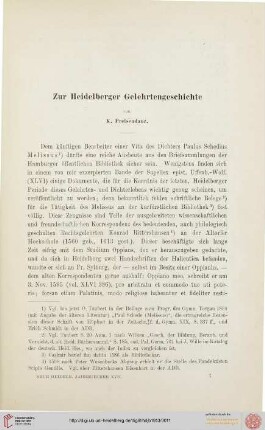 17: Zur Heidelberger Gelehrtengeschichte