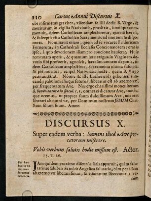 110-119, Discursus X