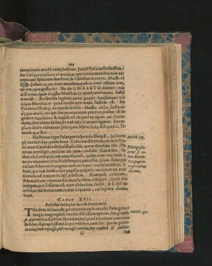Caput XVII. Defectio Pelargi in loco de Poenitentia.