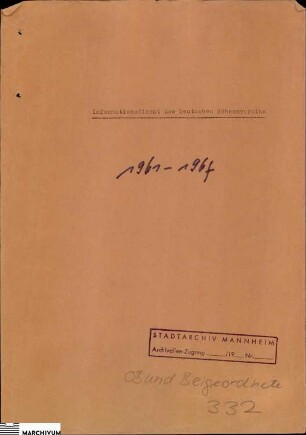 Informationsdienst des Deutschen Bühnenvereins