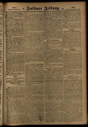 Zweite Ausgabe vom Samstag, den 05. Februar 1916.