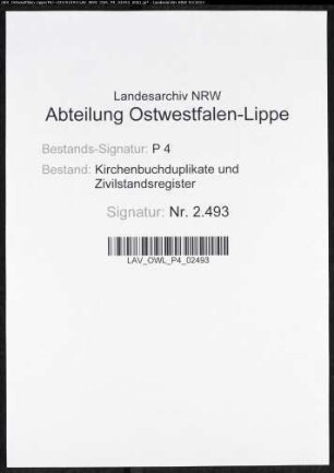 Kirchenbuchduplikat der evangelisch-lutherischen Gemeinde, Gerichtsbezirk Schwerte (GHT 1831-1832, 1834). (Gemeinde: Evangelisch-Lutherische Gemeinde)