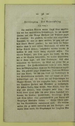 8. Fortsetzung. Der Bauernkrieg. (J. 1525.)