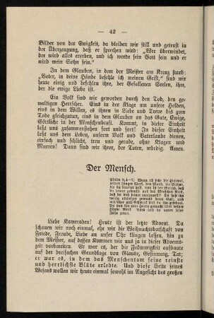 42-47, Der Mensch