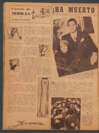 ¡Ha muerto Lupe Vélez!