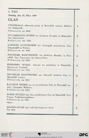 Glas (Nr. 1-35)