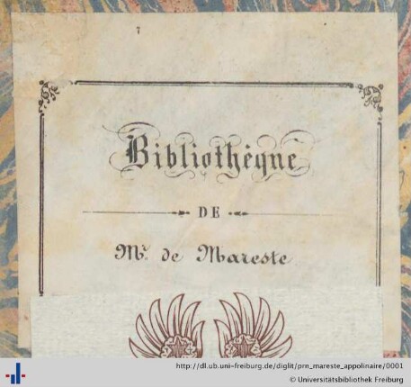 Exlibris (Aus: UB Freiburg, NB 1/31-2)