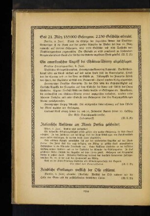 Ein amerikanischer Angriff bei Château=Thierry abgeschlagen.