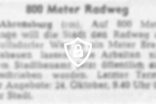 800 Meter Radweg