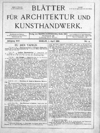 No. 4, 1. April 1901