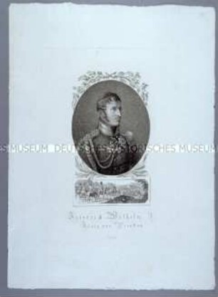 Friedrich Wilhelm III. - König von Preußen, unterlegt die Schlacht bei Culm (1813 ?)