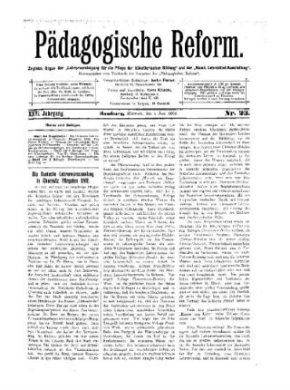 Die Deutsche Lehrerversammlung in Chemnitz Pfingsten 1902
