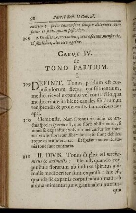 Caput IV. de Tono Partium.