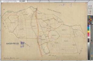 Mettingen (Mettingen), Umlegung Mettingen-Ost, Urkarte II Flur 22
