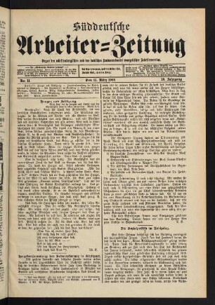 Nr. 11. Den 15. März 1908. - Nr. 15. Den 12. April 1908.