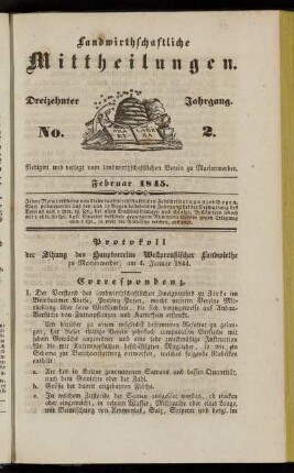 Dreizehnter Jahrgang. No. 2.