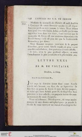 (Lettre XXXI - XL)