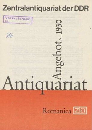 Nr. 1930: Romanica