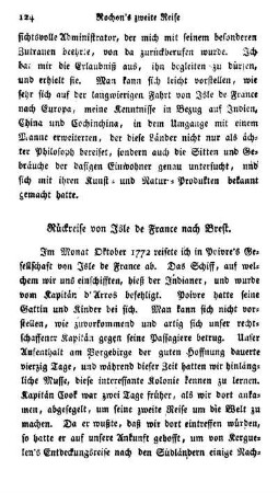 Rückreise von Isle de France nach Brest