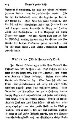 Rückreise von Isle de France nach Brest