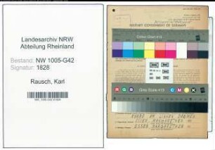 Entnazifizierung Karl Rausch , geb. 20.09.1912 (Steinmetz)