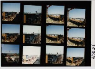 Kanalbrücke über die Weser - Unterbauten - Mittellandkanal, Minden, 1995