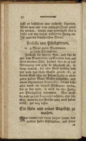 Ein schön und reines Angesicht zu machen