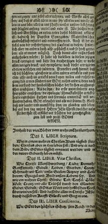 Innhalt der vier Bücher vom wahren Christenthum.
